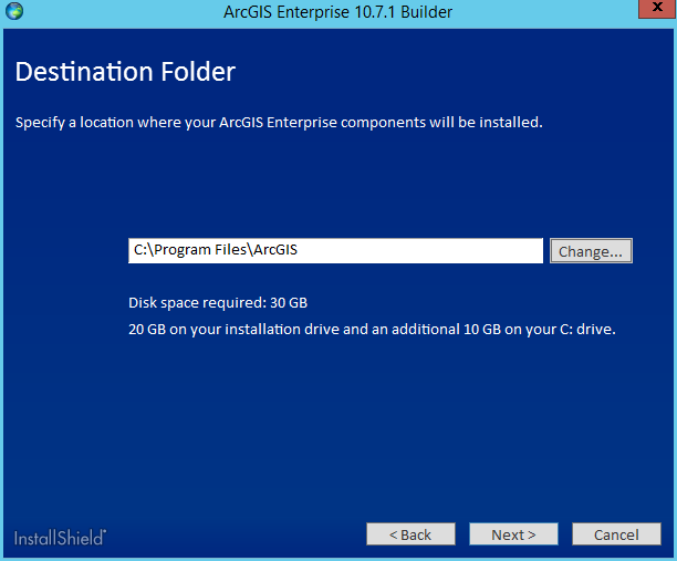 Provide the installation location for ArcGIS Enterprise Builder.