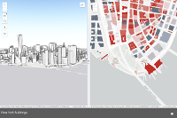 Compare a scene and a map