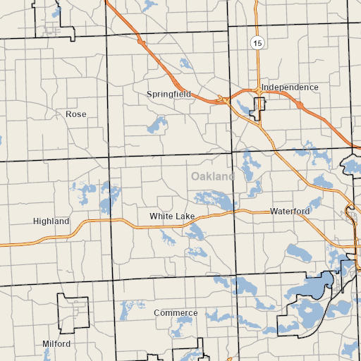 Map Of Oakland County My Map